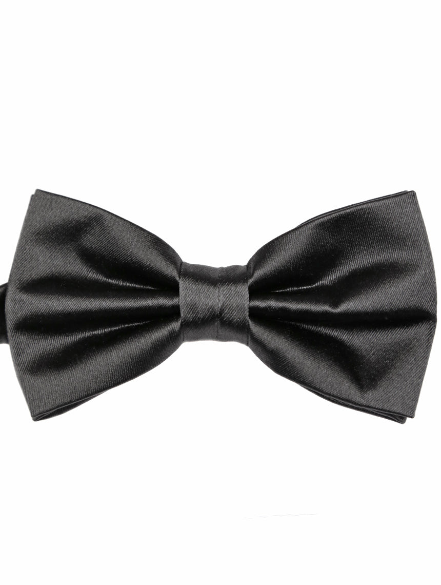 DÉCLIC Classic Plain Bow Tie - Charcoal