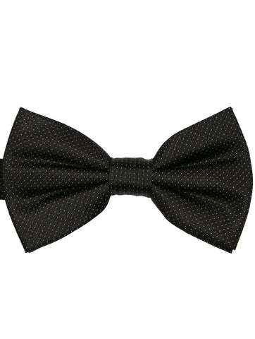 DÉCLIC Classic Spot Bow Tie - White/Black