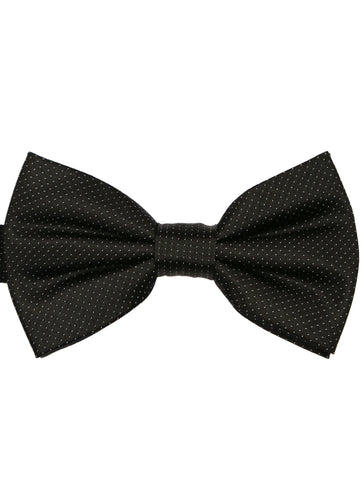 DÉCLIC Ribbon Pattern Bow Tie - Black