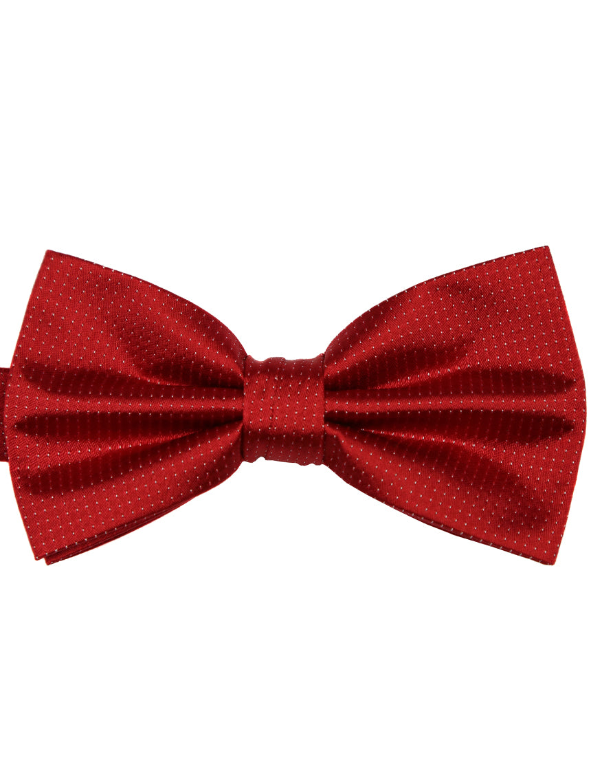 DÉCLIC Classic Microdot Bow Tie - Red
