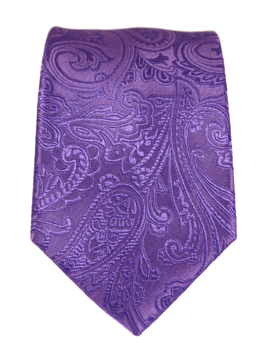 DÉCLIC Classic Paisley Tie - Purple