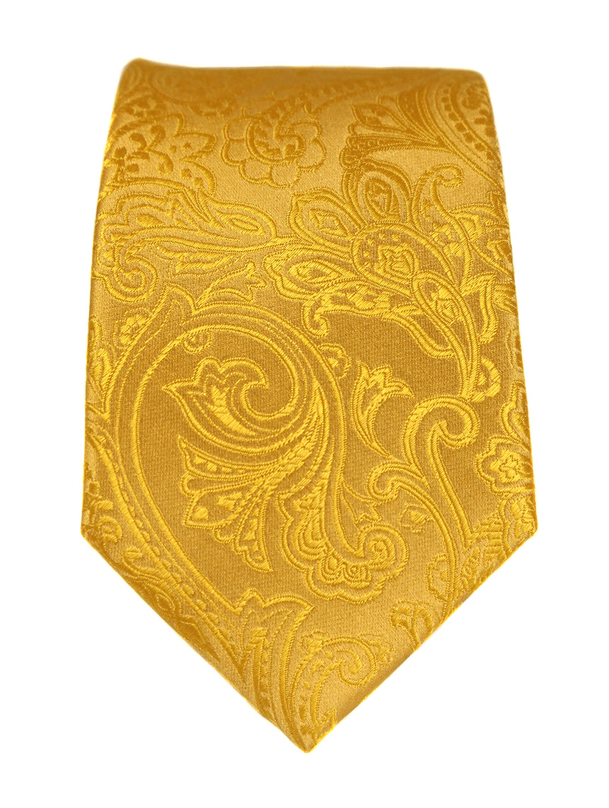 DÉCLIC Classic Paisley Tie - Yellow