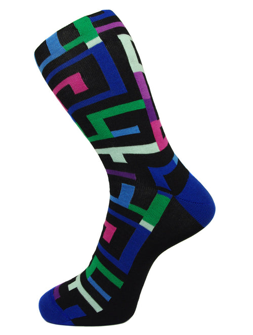 DÉCLIC Maze Socks - Blue