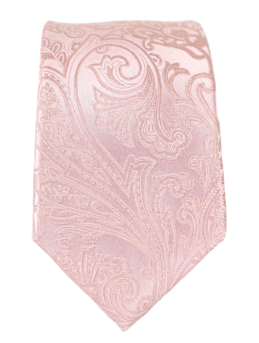 DÉCLIC Classic Paisley Tie - Dusky Pink