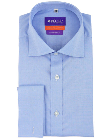 DÉCLIC Gene Spot Print Short Sleeve Shirt - Blue