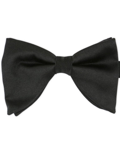 JA Floppy 10cm Plain Bow Tie - Black