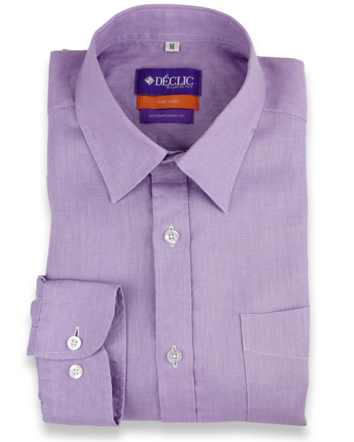 DÉCLIC Dune Linen Shirt - Lavender