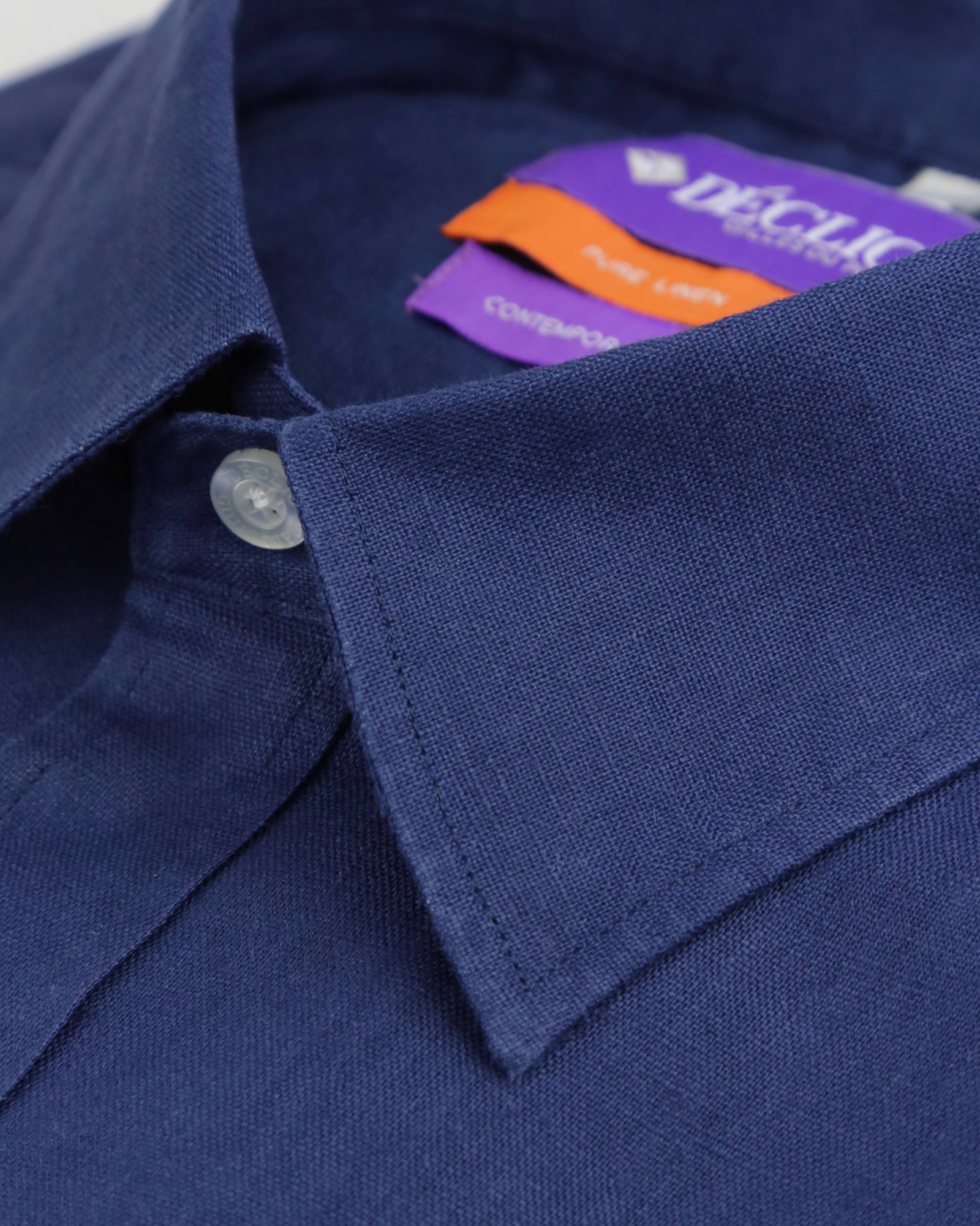 DÉCLIC Dune Linen Shirt - Navy