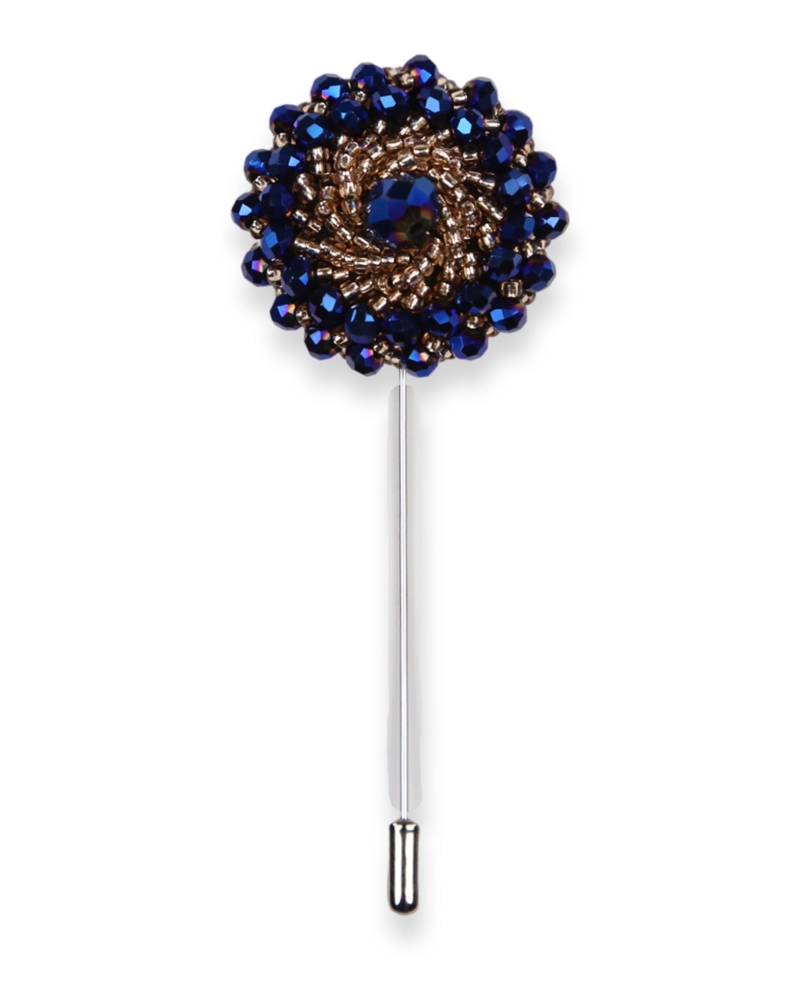 DÉCLIC Beaded Cushion Pin - Blue