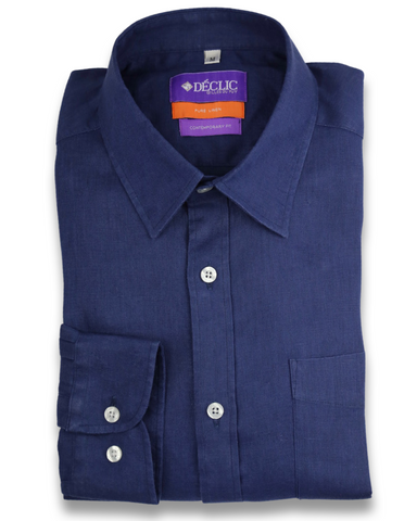DÉCLIC Liberty Brady Loop Print Shirt - Navy
