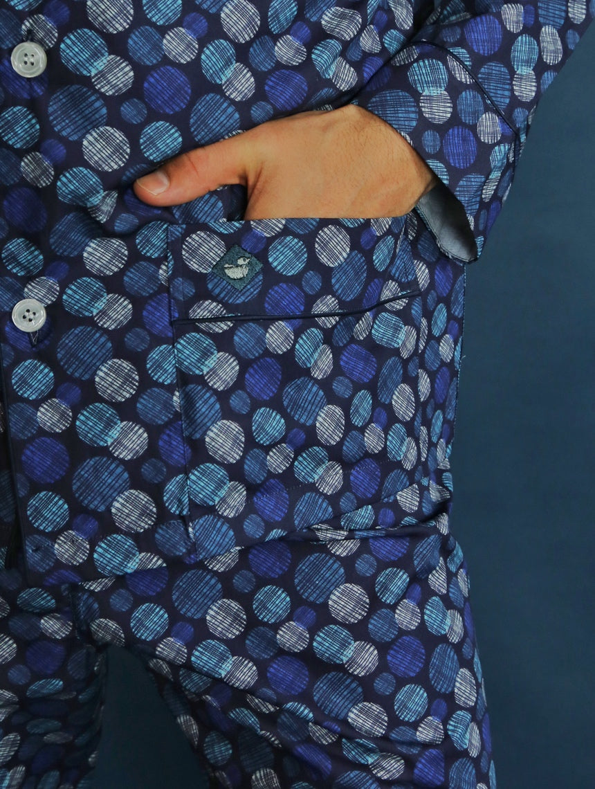 DÉCLIC Trance Spot Pyjamas - Navy
