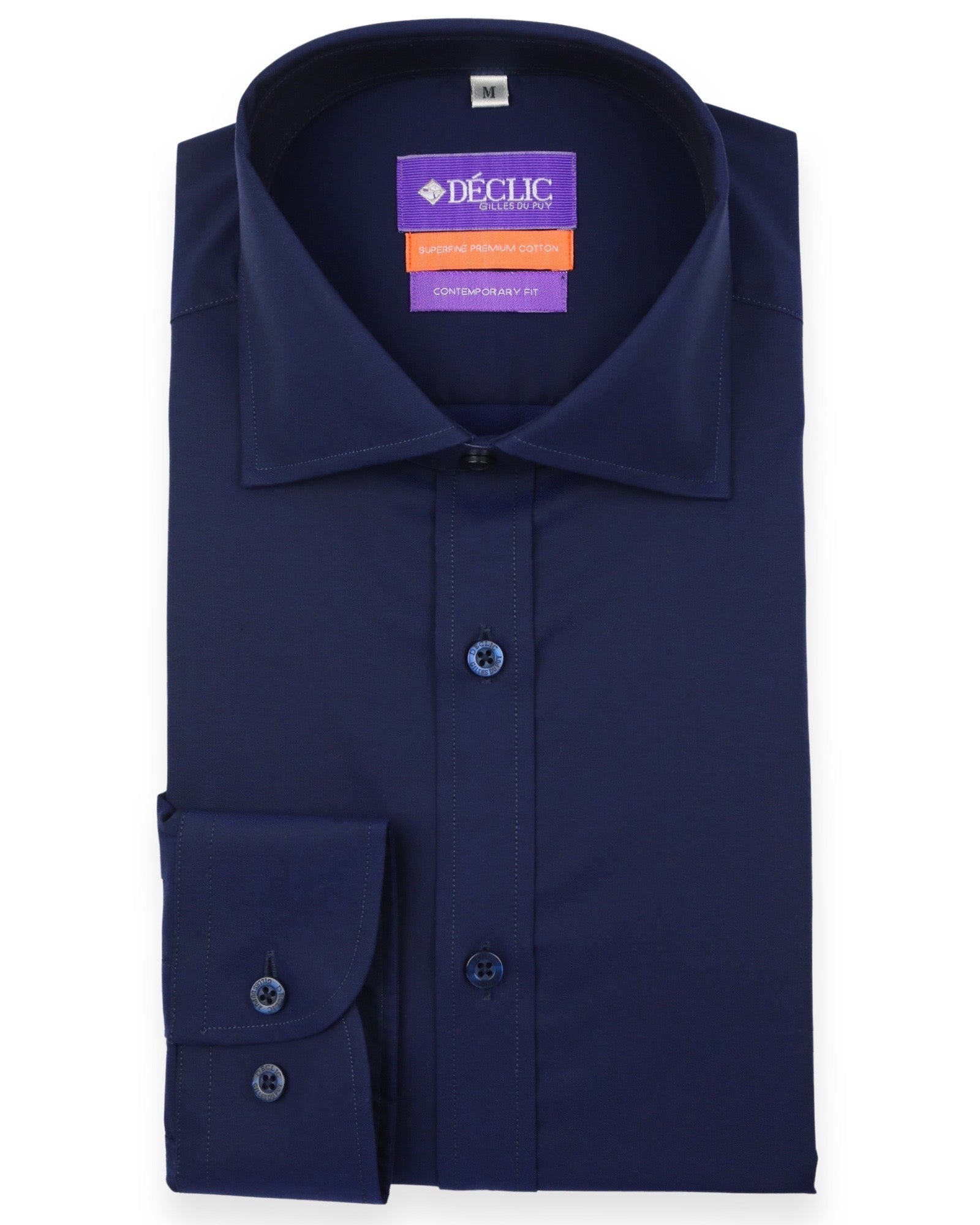 DÉCLIC Karsten Plain Shirt - Navy