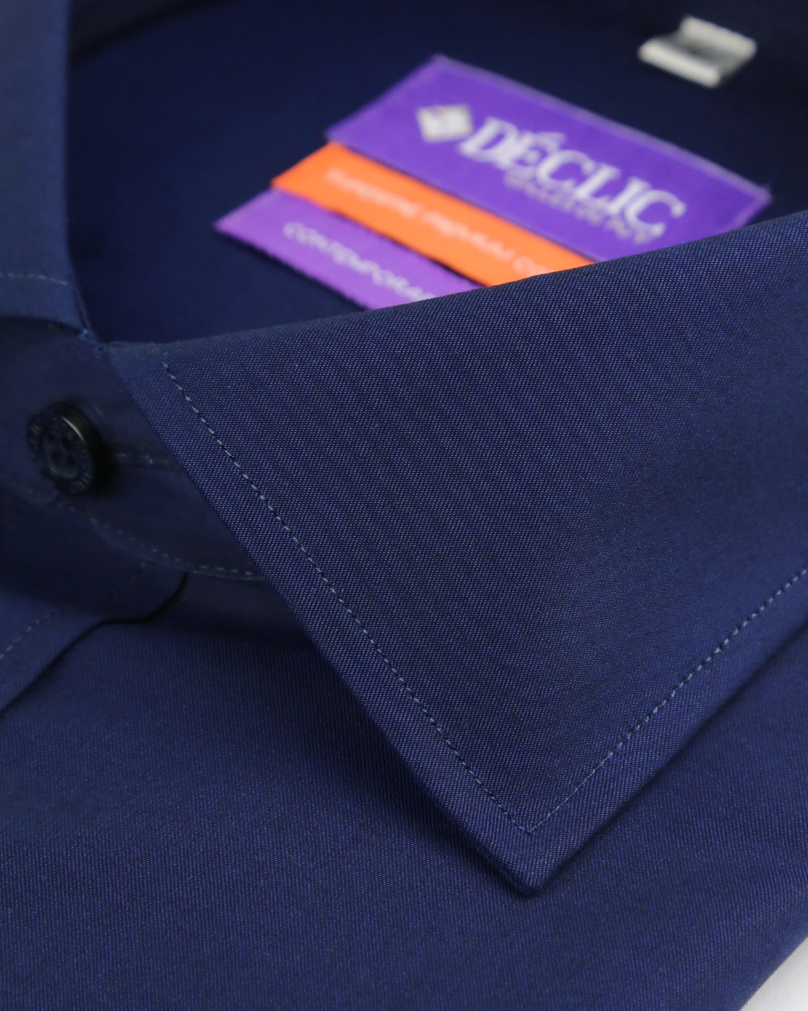 DÉCLIC Karsten Plain Shirt - Navy