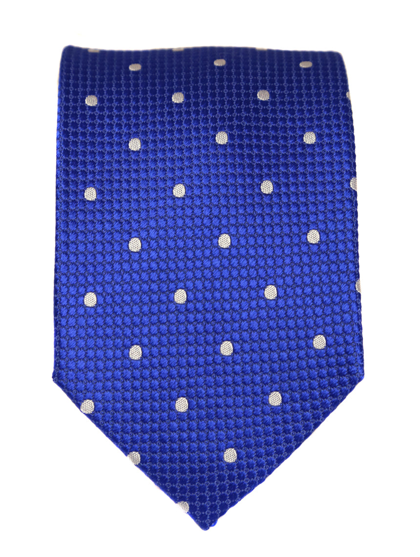 DÉCLIC Classic Spot Tie - Royal/White