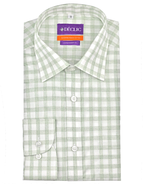 DÉCLIC Kindling Check Shirt - Green