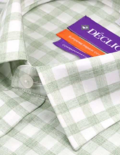 DÉCLIC Kindling Check Shirt - Green