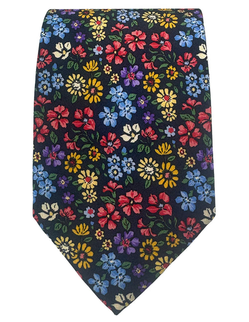 CANTINI Osvaldo Floral Tie - Navy