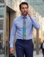 CANTINI Avola Paisley Tie - Aqua