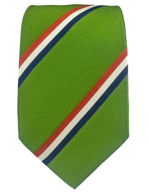 CANTINI Minerva Stripe Tie - Green