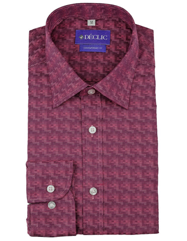 DÉCLIC Rupert Textured Shirt - Mauve