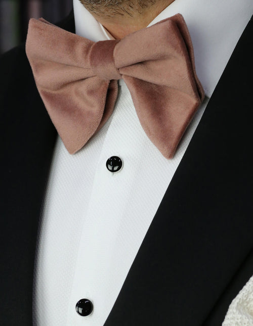 DÉCLIC Floppy Velvet Bow Tie - Dusk