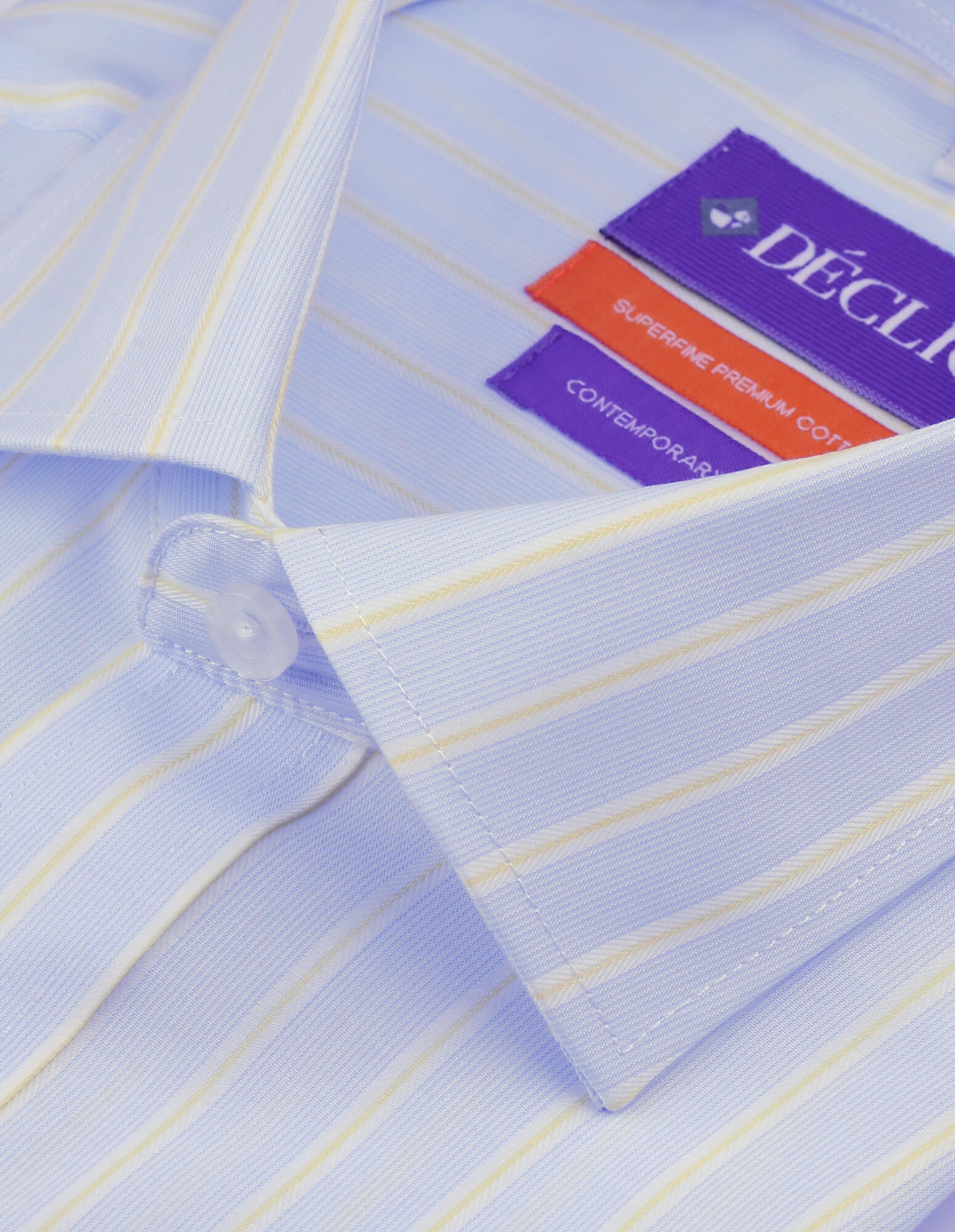 DÉCLIC Rikard Stripe Shirt - Yellow