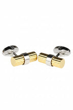 DÉCLIC Ribbed Bar Cufflink - Gold