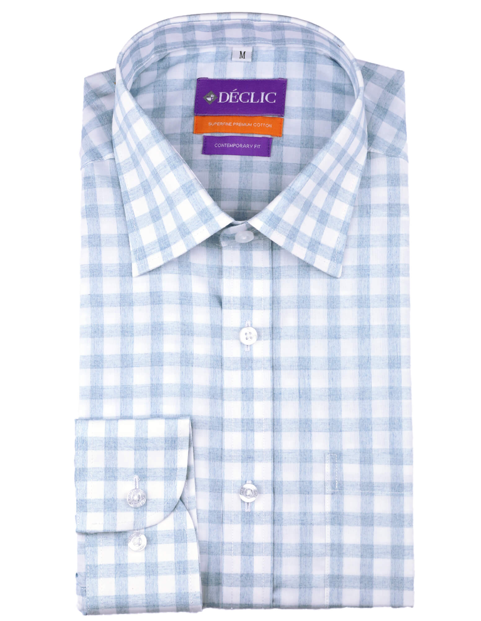 DÉCLIC Kindling Check Shirt - Blue