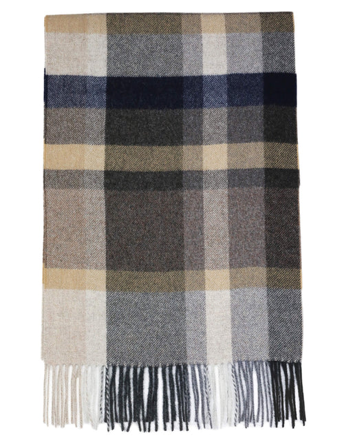 DÉCLIC Aosta Check Scarf - Brown