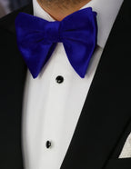 DÉCLIC Floppy Velvet Bow Tie - Royal