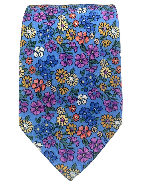 CANTINI Osvaldo Floral Tie - Blue