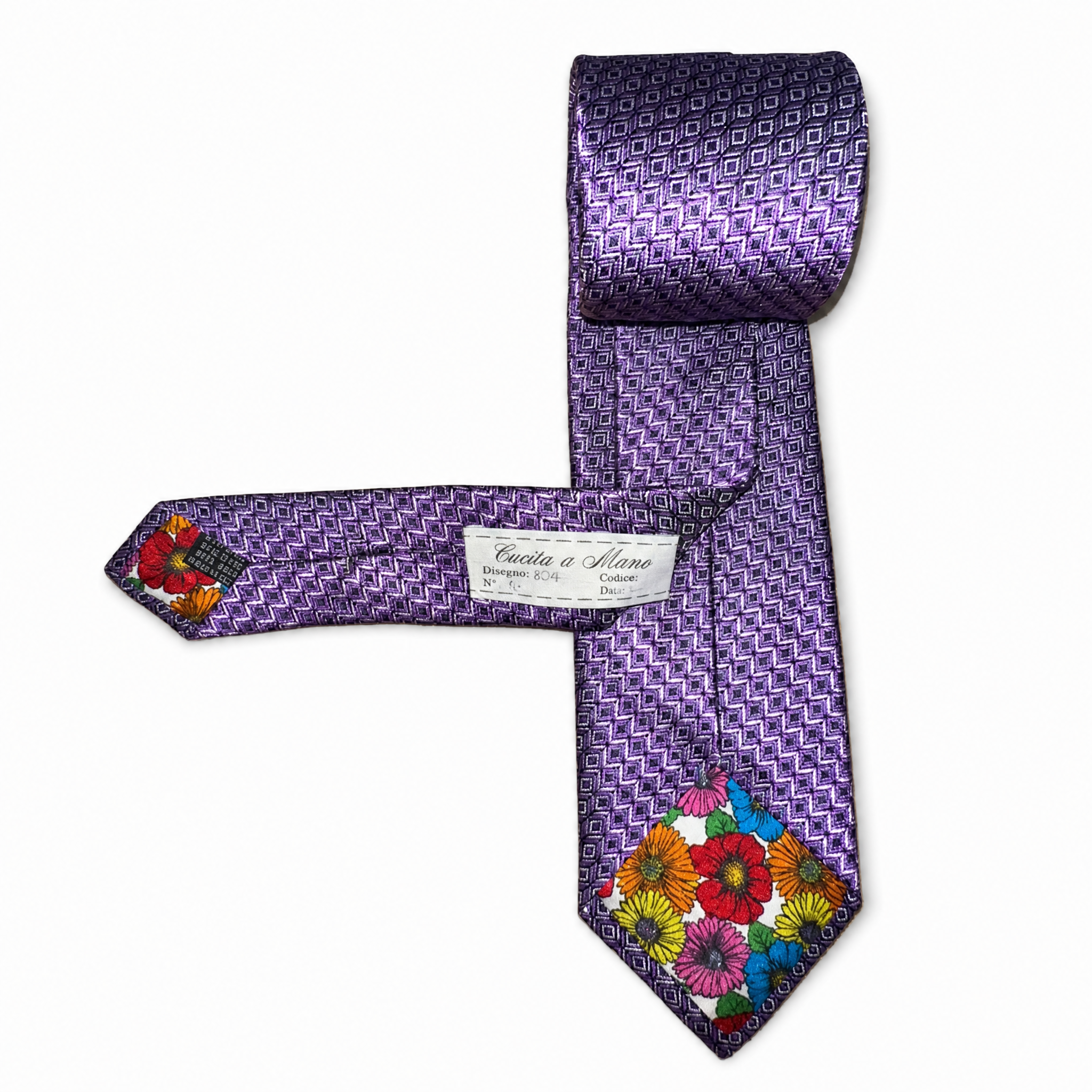 DÉCLIC Ametista Geometrica Tie - Purple