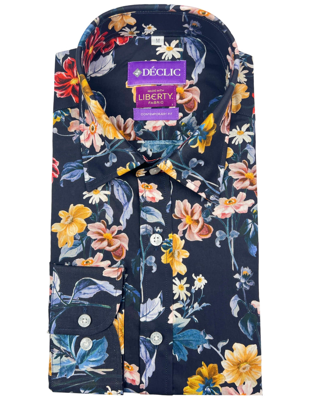 DÉCLIC Liberty Barbara Covington Print Shirt - Navy