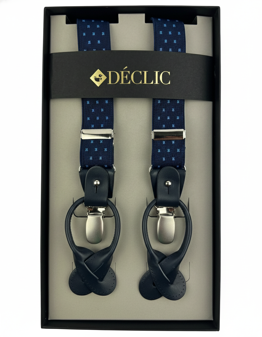 DÉCLIC Crossed 25mm 2-in-1 Braces - Blue