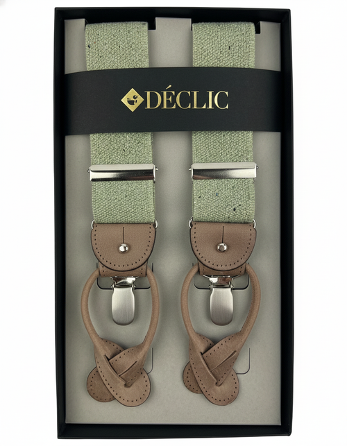 DÉCLIC Heritage Weave 36mm 2-in-1 Braces - Pistachio