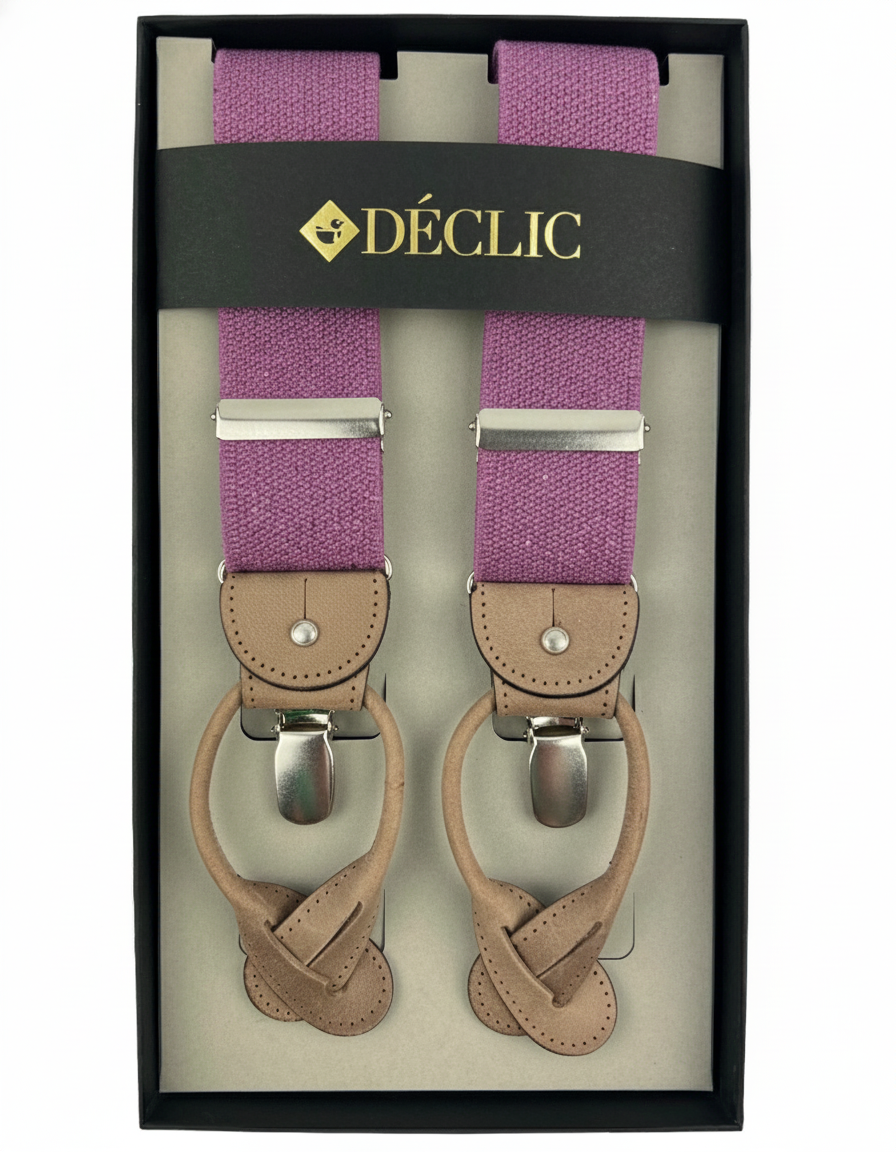 DÉCLIC Heritage Weave 36mm 2-in-1 Braces - Mauve