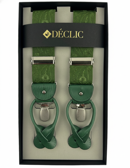 DÉCLIC Paisley 36mm 2-in-1 Braces - Green