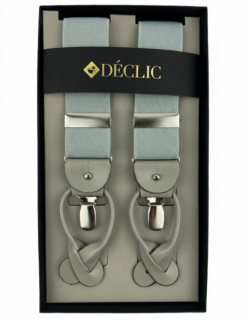 DÉCLIC Plain Twill 36mm 2-in-1 Braces - Grey