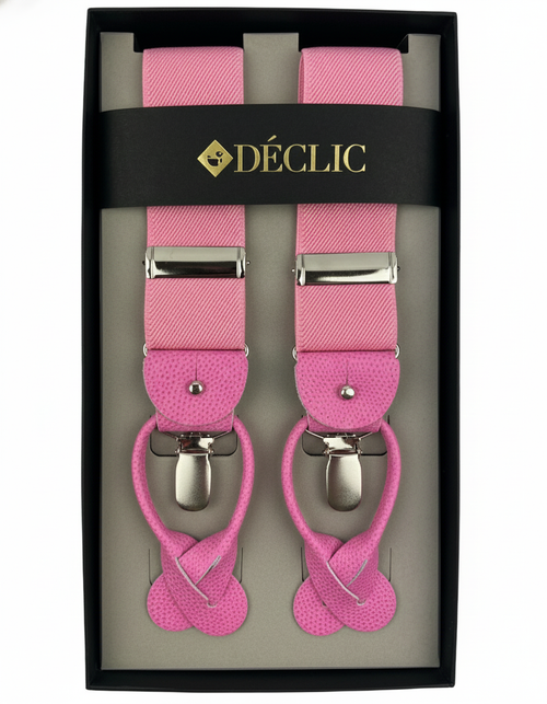DÉCLIC Plain Twill 36mm 2-in-1 Braces - Pink