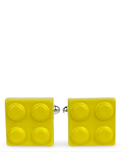 DÉCLIC Brick Cufflink - Yellow