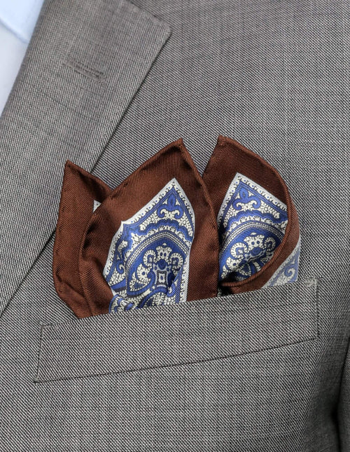 DÉCLIC Verwood Paisley Pocket Square - Pink