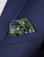 DÉCLIC Waterdale Floral Pocket Square - Green