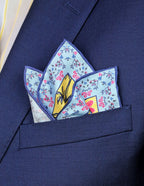 DÉCLIC Staveley Floral Pocket Square - Yellow
