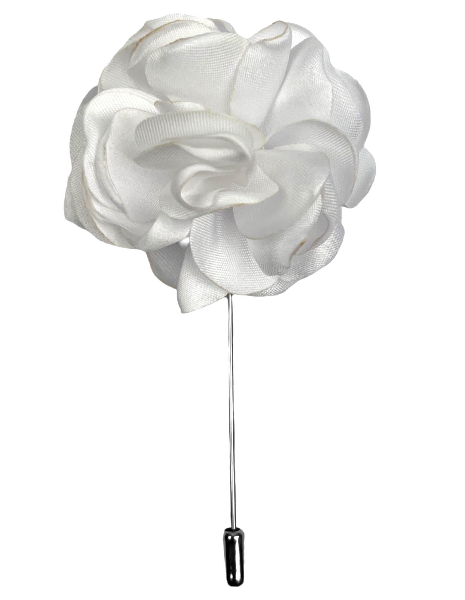Carna Flower Pin - White