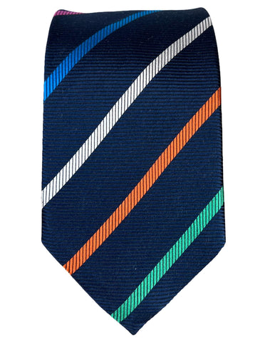 DÉCLIC Palermo Linen Tie - Navy