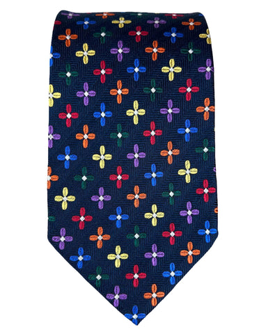 DÉCLIC Palermo Linen Tie - Navy