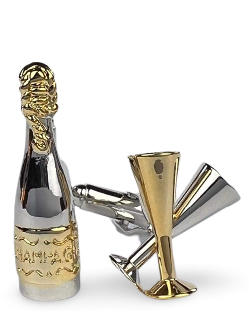 DÉCLIC Champagne & Glasses Cufflink