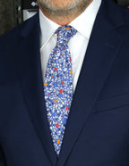 DÉCLIC Cento Floral Tie - Blue