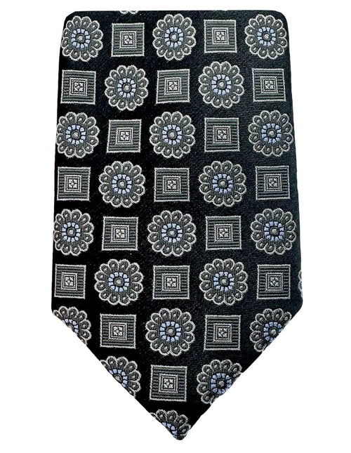 DÉCLIC Harold Patterned Tie - Black