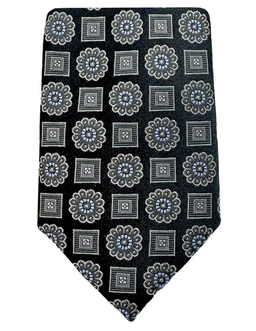 Silvio Fiorello Ispica Patterned Tie - Black